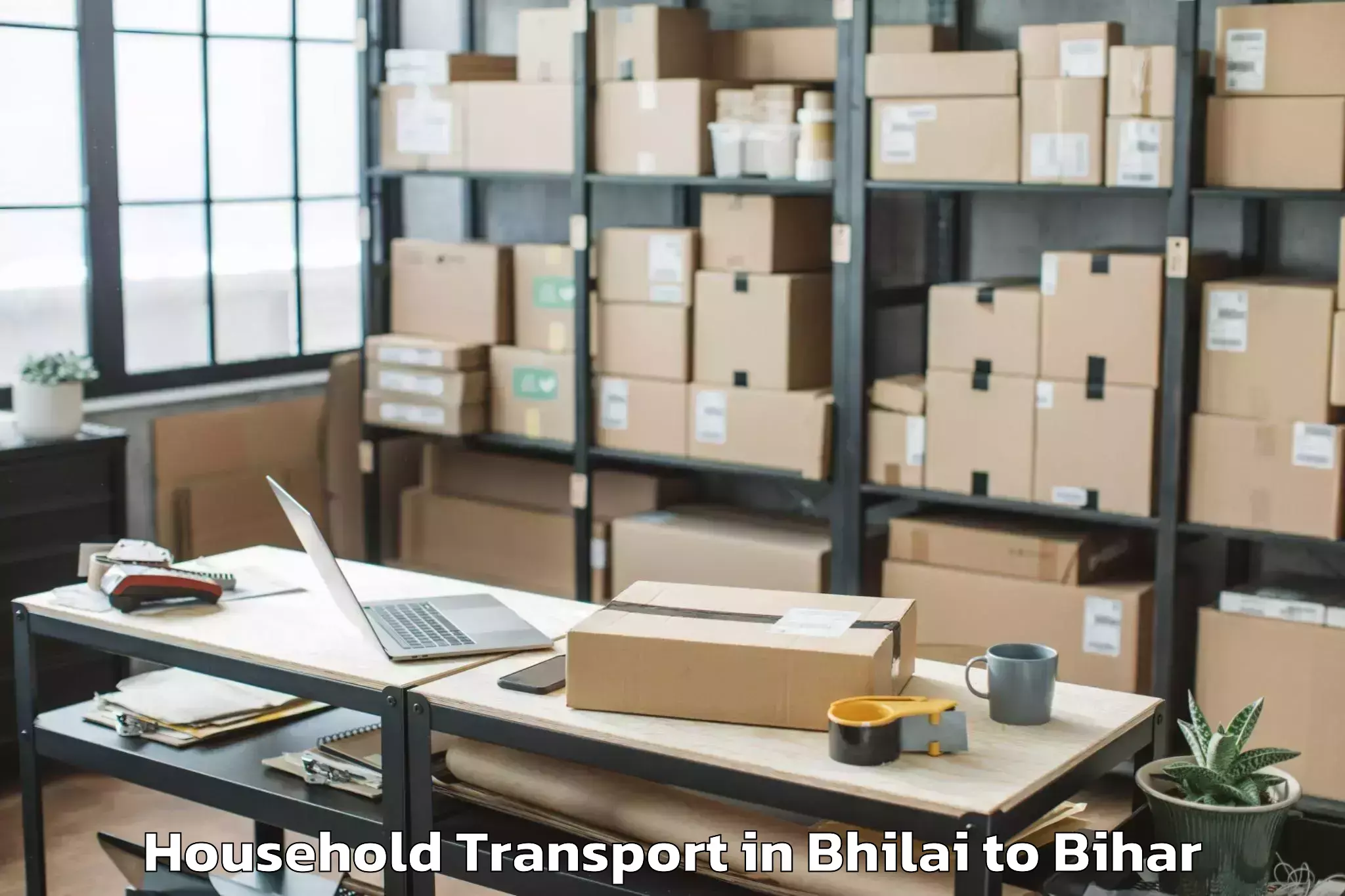 Reliable Bhilai to Chanpatia Household Transport